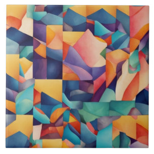 Carreau Motifs Abstraits inspirés par des éléments