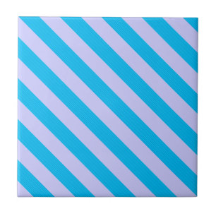 Carreau Motifs rayures bleues mignonnes