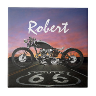 Carreau Moto vintage - Voitures - Route 66 - SRF