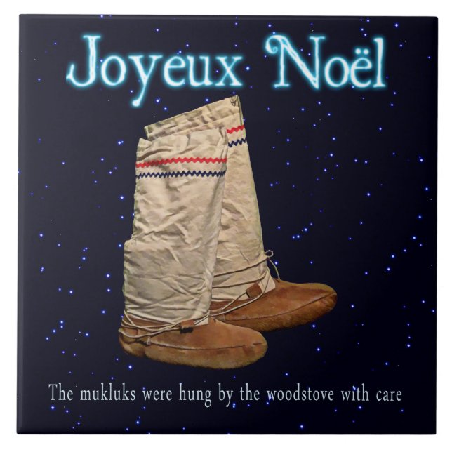 Carreau Mukluks de Noël (Devant)