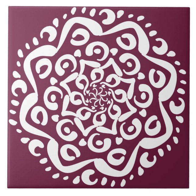 Carreau Mulberry Mandala (Devant)