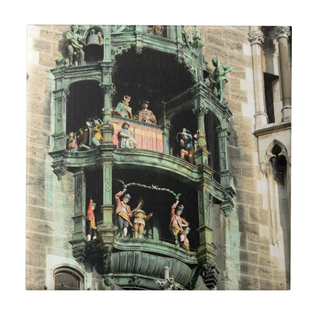Carreau munich neues rathaus glockenspiel (Devant)