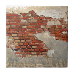 Carreau Mur en pierre de la vieux brique et plâtre