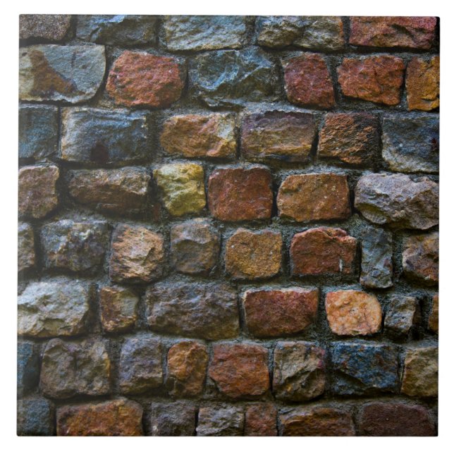 Carreau Mur en pierre foncée (Devant)