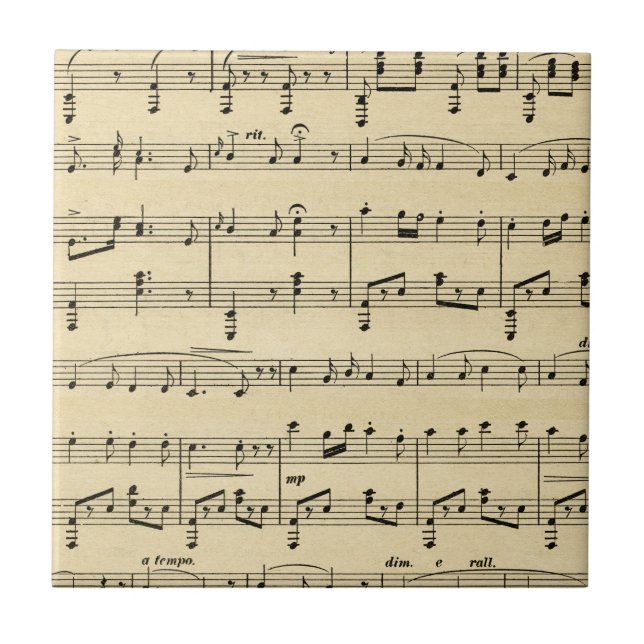 Carreau Musique Antique Sheet (Devant)