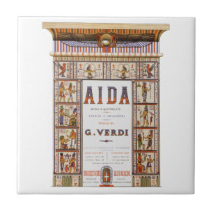Carreau Musique d'opéra vintage, Aïda égyptienne de Verdi