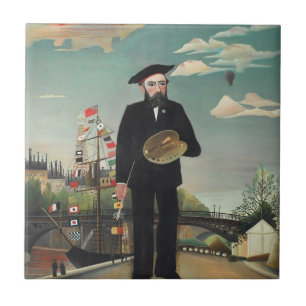 Carreau Myself Portrait Paysage 1890, Henri Rousseau