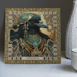 Carreau Mystical Raven Spirit Personnalisé Tribal