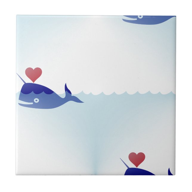 Carreau narval kawaii (Devant)