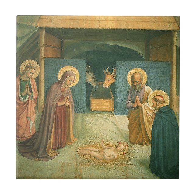 Carreau Nativité par Fra Angelico (Devant)