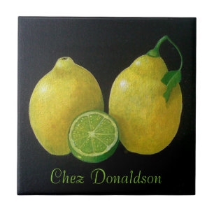 Carreau Nature morte au citron