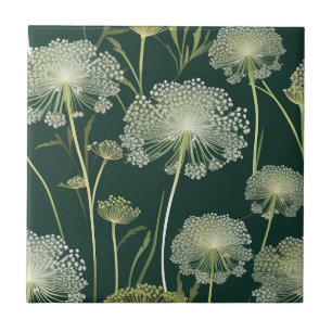 Carreau Nature Motif de dentelle de la reine Anne