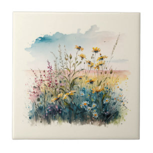 Carreau Nature Style Fleurs de terrain Carrelage en cérami