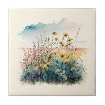 Nature Style Fleurs de terrain Carrelage en cérami