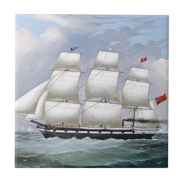 Carreau Navires baleiniers allemands Diana & Anne 1800 (Devant)