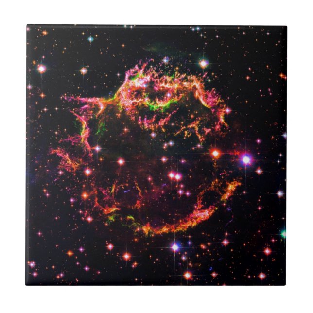 Carreau Nébuleuse de Cassiopeia A Rémanent de supernova Ph (Devant)