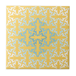 Carreau Neo Retro Gold Floral Ethnic Sanur Motifs
