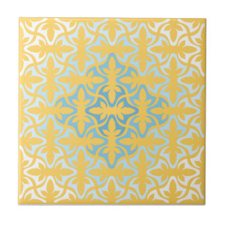 Carreau Neo Retro Gold Floral Ethnic Sanur Motifs