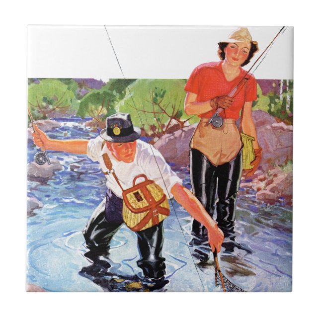 Carreau Netting A Fish par R.J. Cavaliere (Devant)