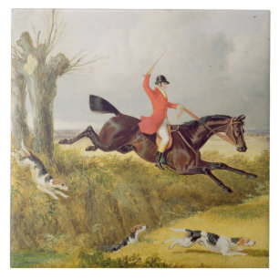 Carreau Nettoyage d'un trou, 1839 (huile sur panneau)
