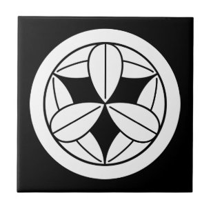 Carreau Neuf feuilles en bambou en cercle