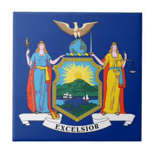 Carreau New York : The Empire State, Home Big Apple Flag