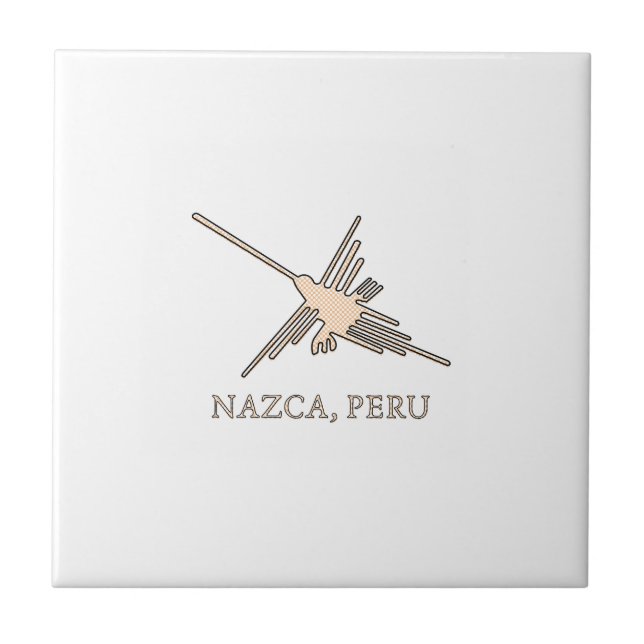 Carreau Newsprint de Nazca Hummingbird (Devant)