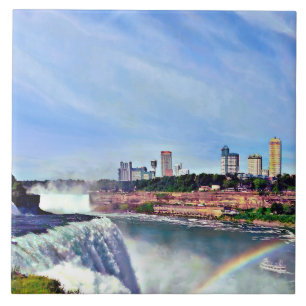 Carreau Niagara Falls NY - Sous l'arc-en-ciel