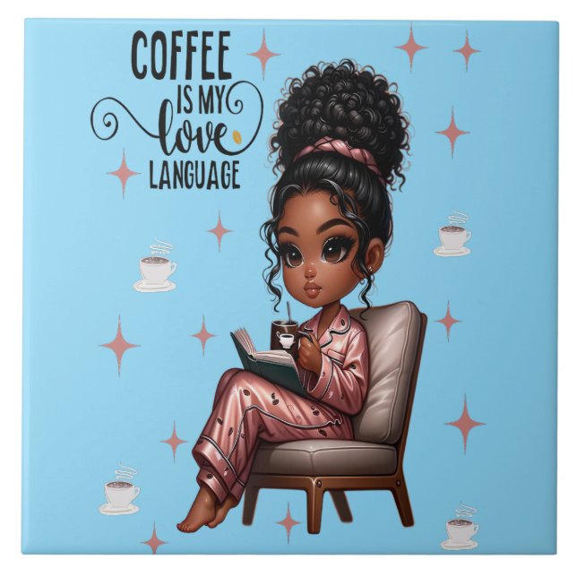 Carreau Nicole Coffee Love Langue Carrelage céramique (Devant)