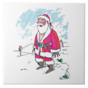 Carreau No Ho Ho Ho grande céramique