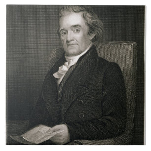 Carreau Noah Webster (1758-1843) gravé par Frederick W.