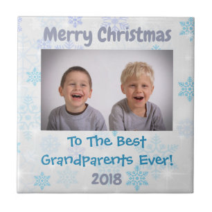 Carreau Noël Grands-parents Grands-enfants Photo personnal