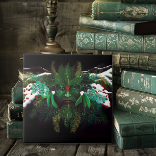 Carreau Noël Homme vert