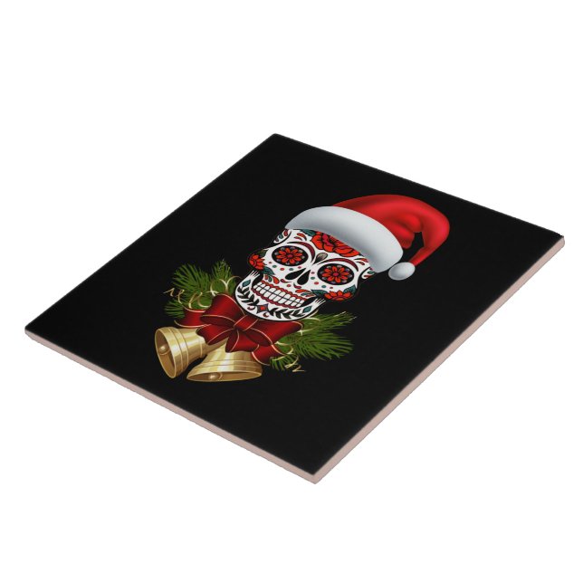 Carreau Noël Père Noël Jour Du Crâne Sugar Morts (Côté)
