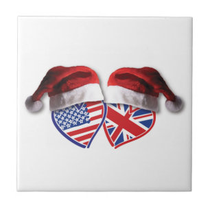 Carreau Noël Royaume-Uni USA Chauffages patriotiques
