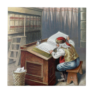 Carreau Noël vintage, Saint Nicolas Mauvais ou Bon