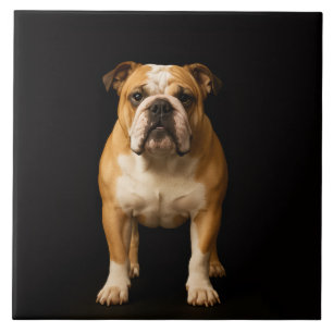 Carreau noir 4 Luxe avec Bulldog endurant