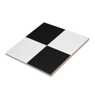 Carreau Noir-Blanc-Checker designer Tile céramique
