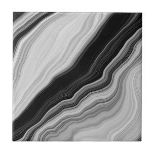 Carreau Noir & Blanc Marbre moderne Texture Carrelage en c