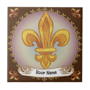 Carreau Nom de famille Fleur De Lis
