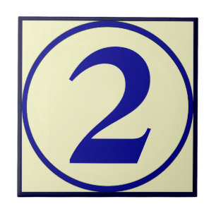 Carreau Nombre personnalisé de numéros de maison de style 