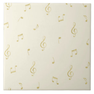 Carreau Notes de musique Gold