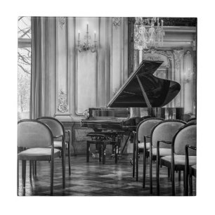 Carreau Notes vides Photographie de musique noire et blanc