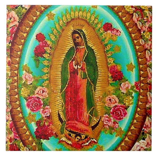 Carreau Notre Dame Guadalupe-Mexique Sainte Vierge Marie (Devant)