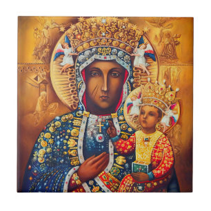 Carreau Notre Dame Vierge Marie Vladimir Czestochowa Catho