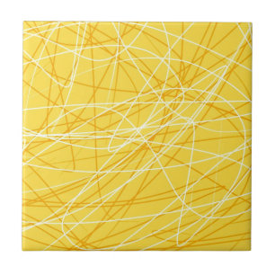 Carreau Nouveau motif jaune canari tendance 2014 accessoir