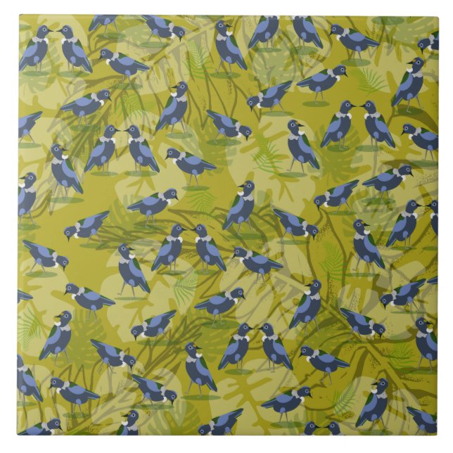 Carreau Nouvelle-Zélande / Aotearoa oiseau motif (Devant)
