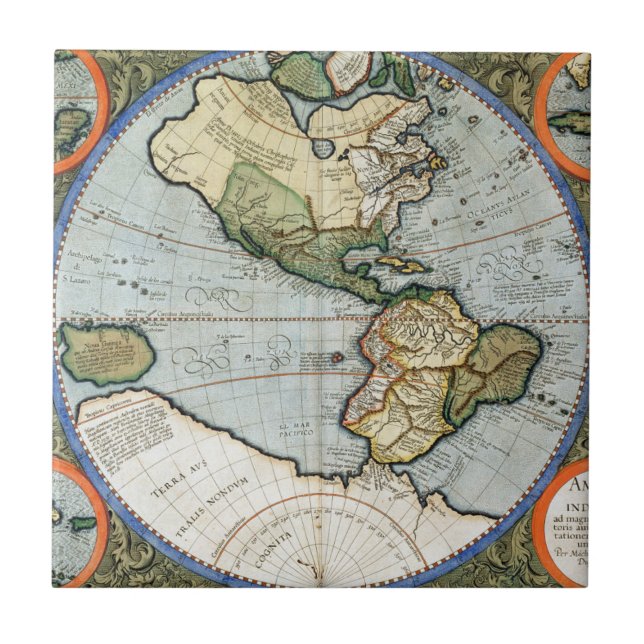 Carreau Nova de l'Amérique Sive Inde (Devant)