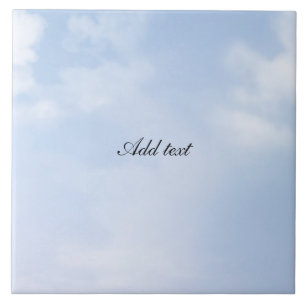 Carreau Nuages fluides, MODÈLE bleu ciel pastel