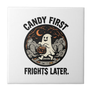Carreau Nuit des terreurs de bonbons d'Halloween